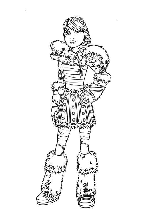 Desenho de Como Treinar o Seu Dragão para imprimir