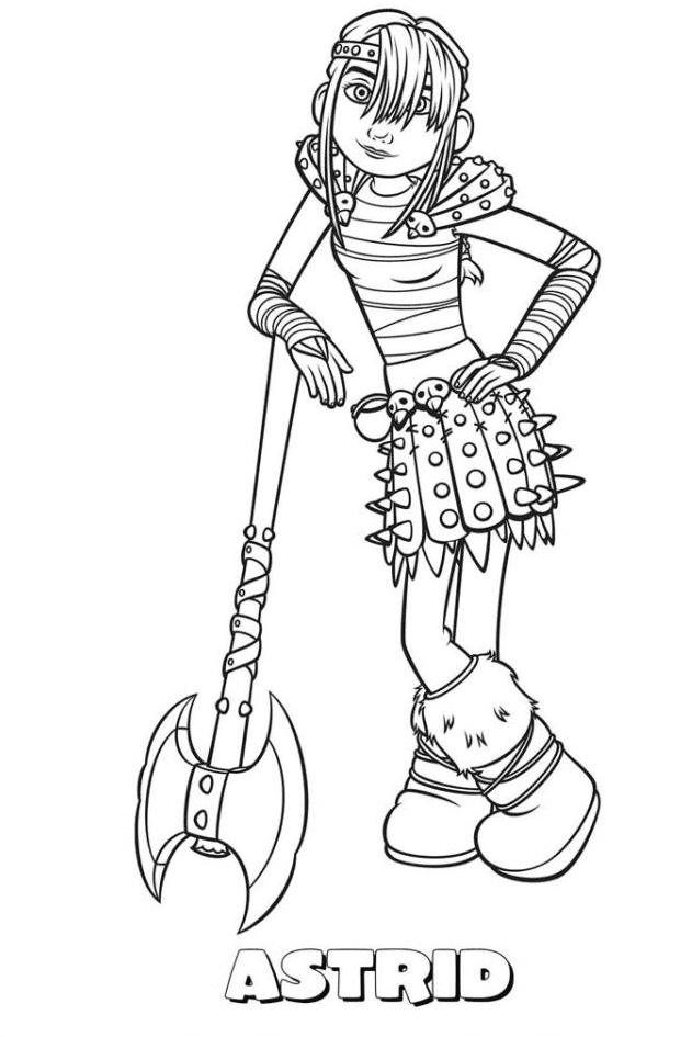 Desenho de Como Treinar o Seu Dragão para imprimir