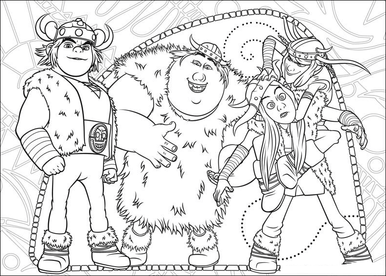 Desenho de Como Treinar o Seu Dragão para imprimir