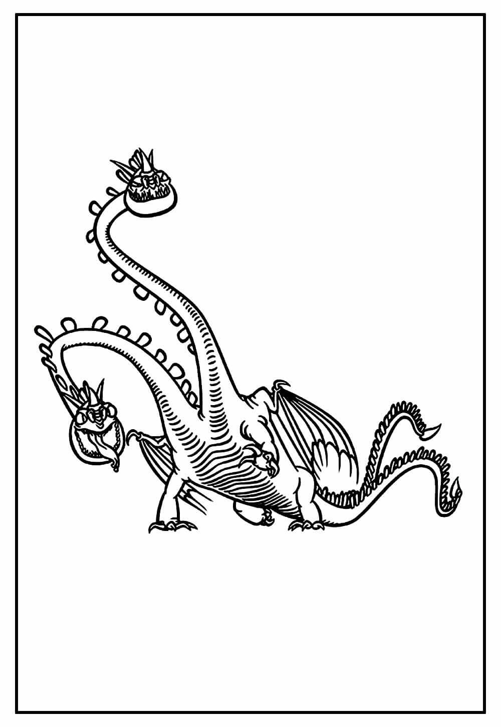 Desenho de Como Treinar o Seu Dragão para imprimir