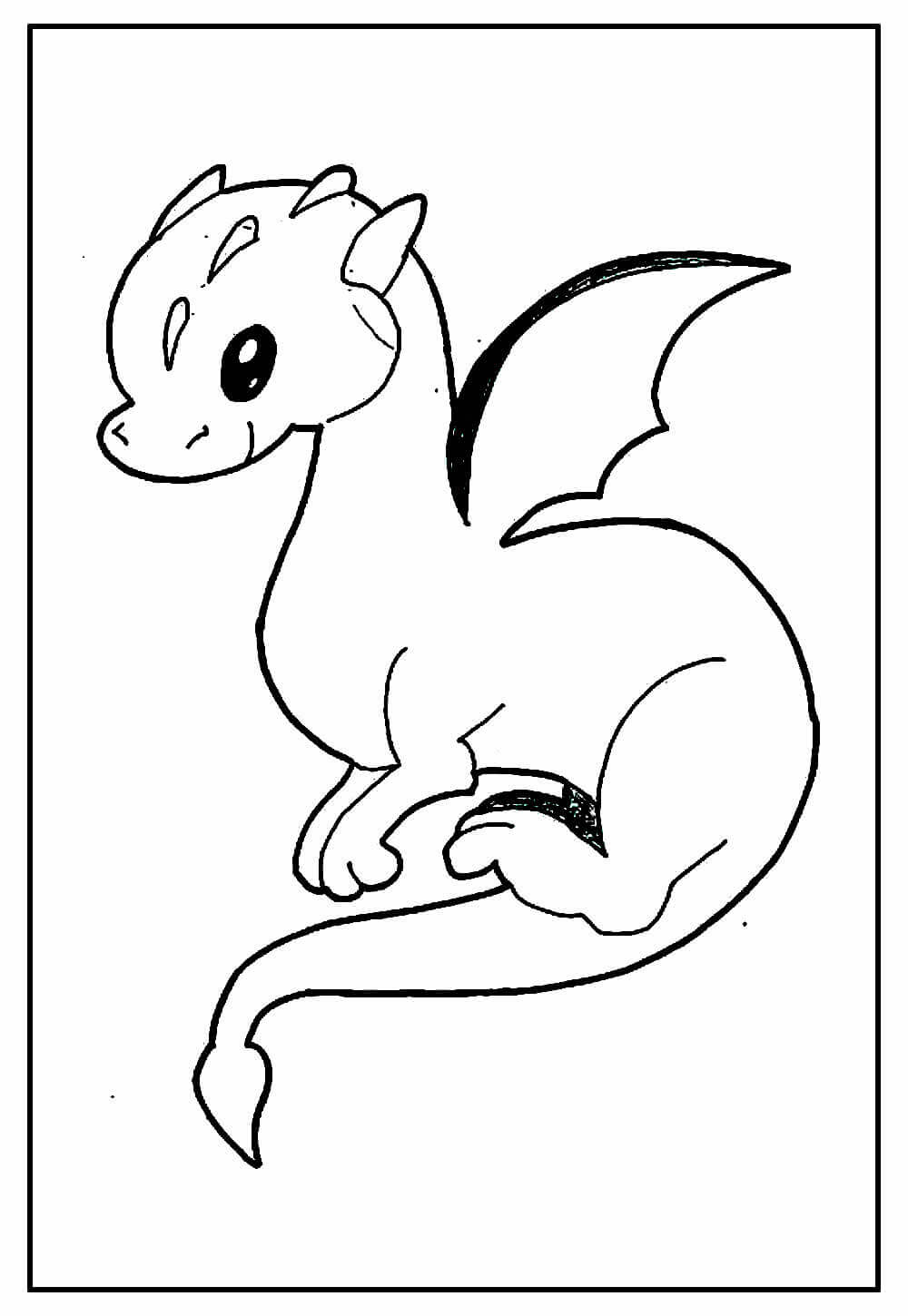 Desenho de Banguela (Como Treinar o Seu Dragão) para imprimir