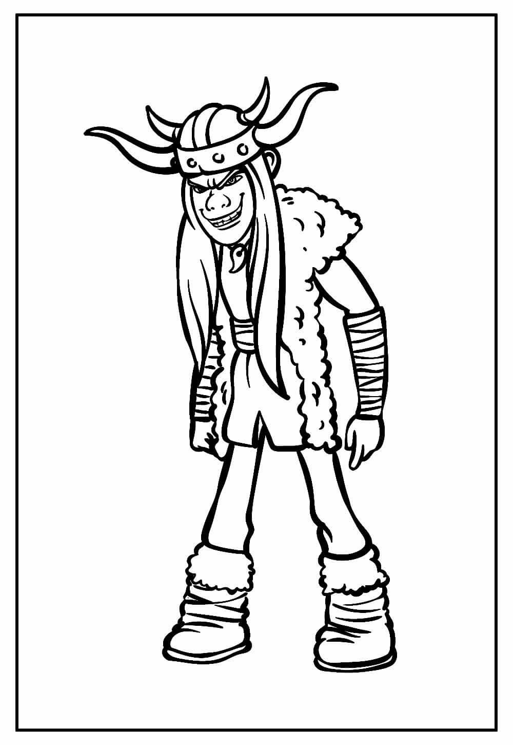 Desenho de Como Treinar o Seu Dragão para imprimir