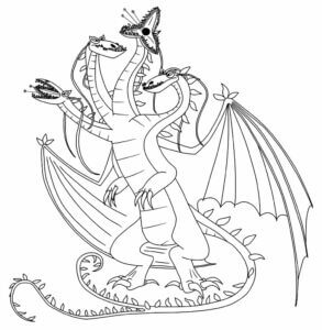 Desenho de Como Treinar o Seu Dragão para imprimir