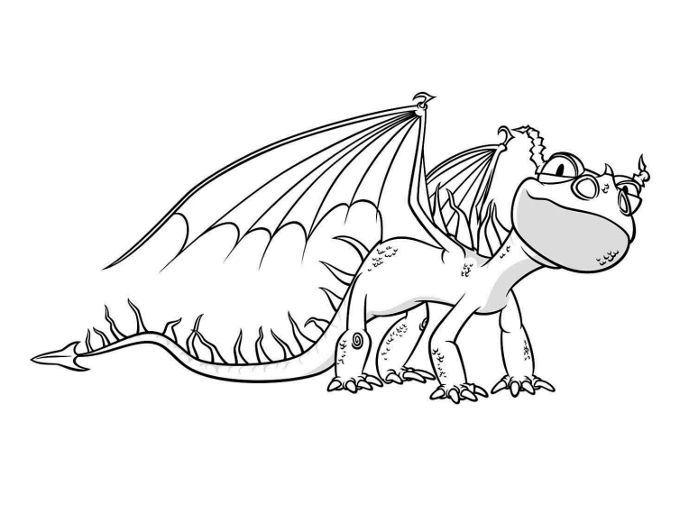 Desenho de Como Treinar o Seu Dragão para imprimir