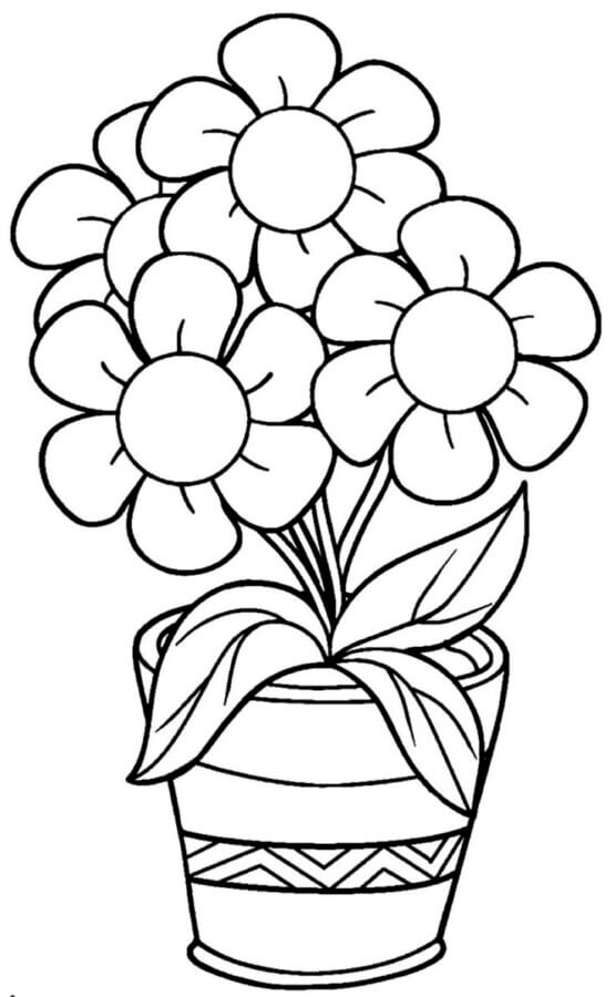Desenho de Flores para imprimir