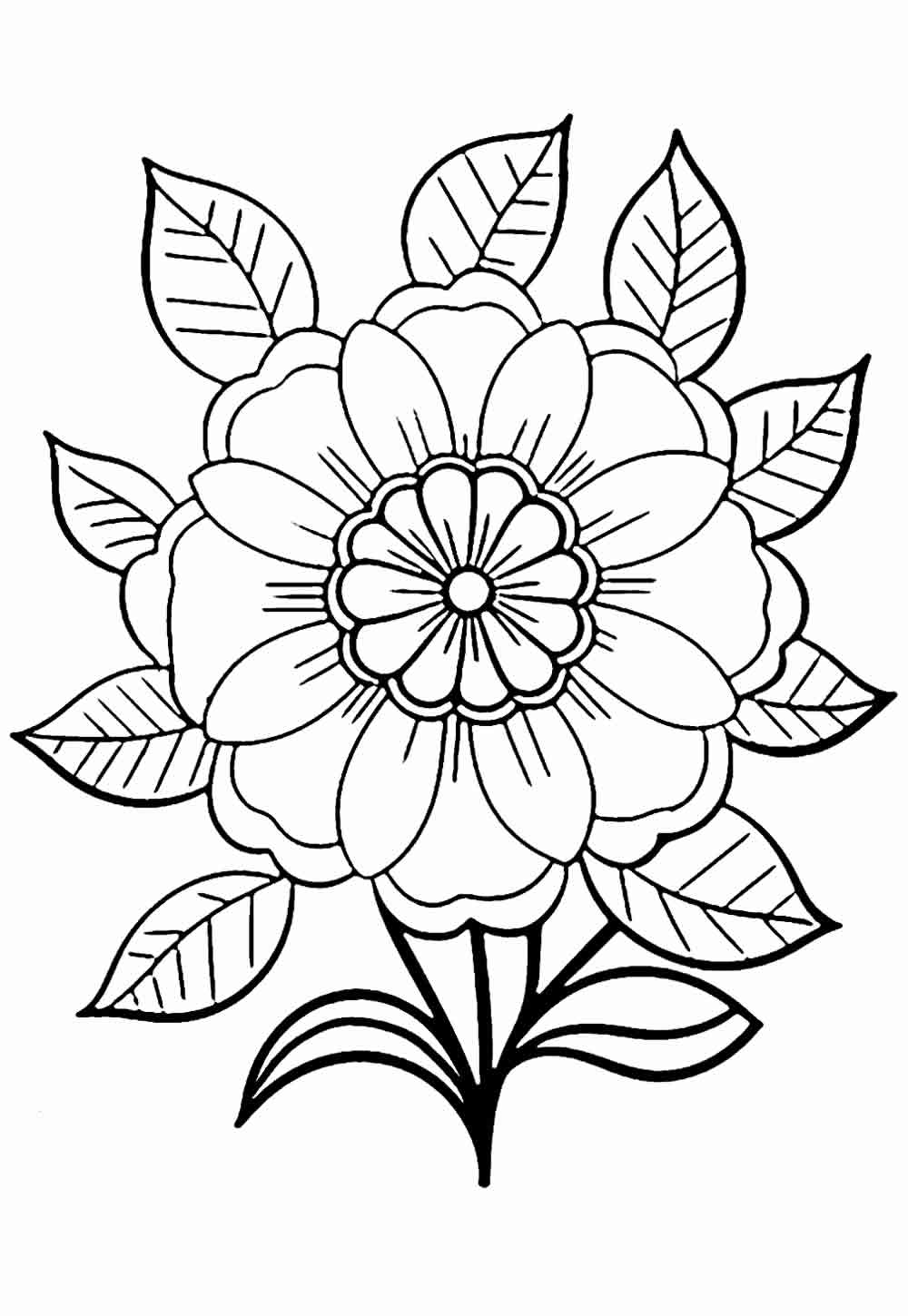 Desenho de Flores para imprimir