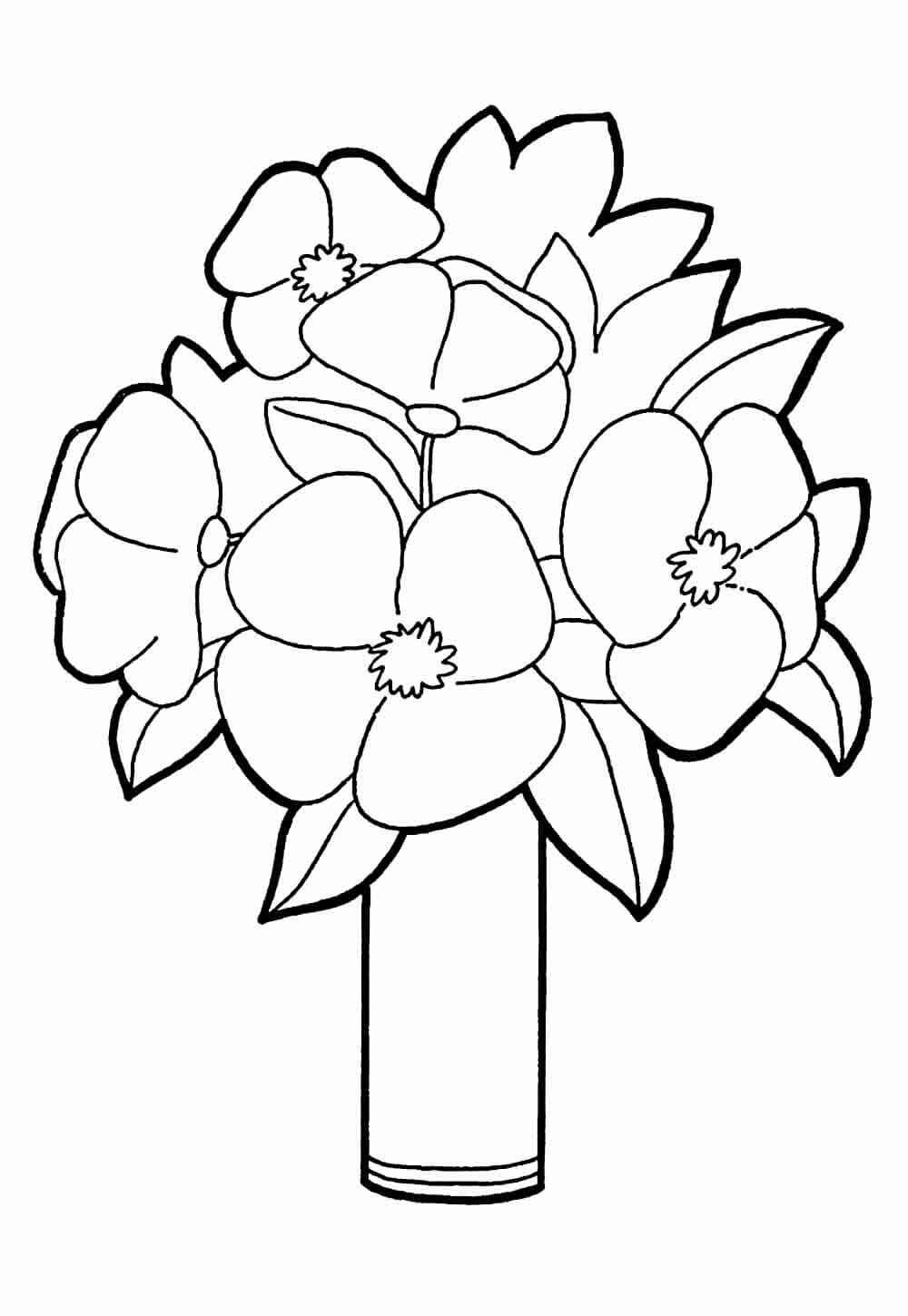 Desenho de Flores para imprimir