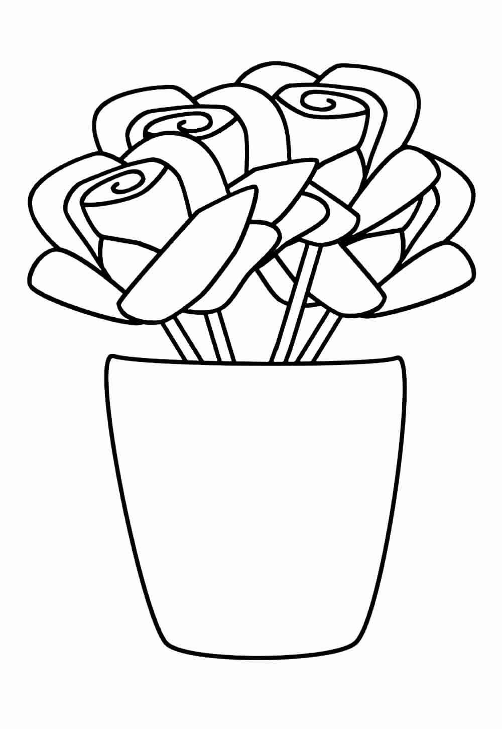 Desenho de Flores para imprimir