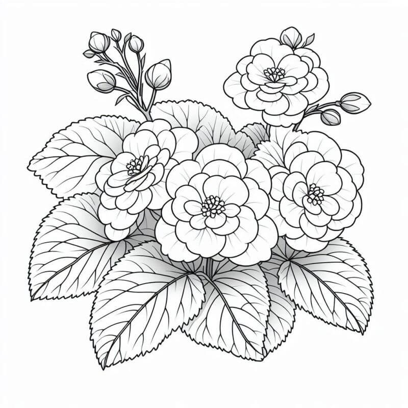 Desenho de Flores para imprimir