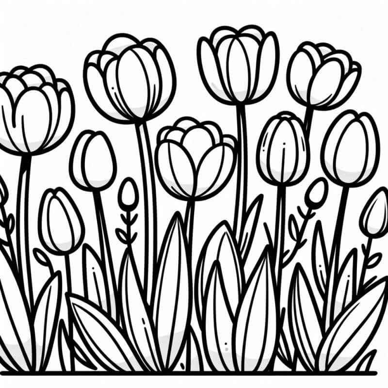 Desenho de Flores para imprimir
