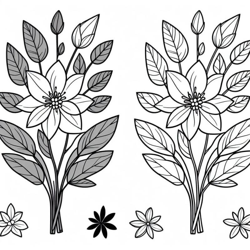 Desenho de Flores para imprimir