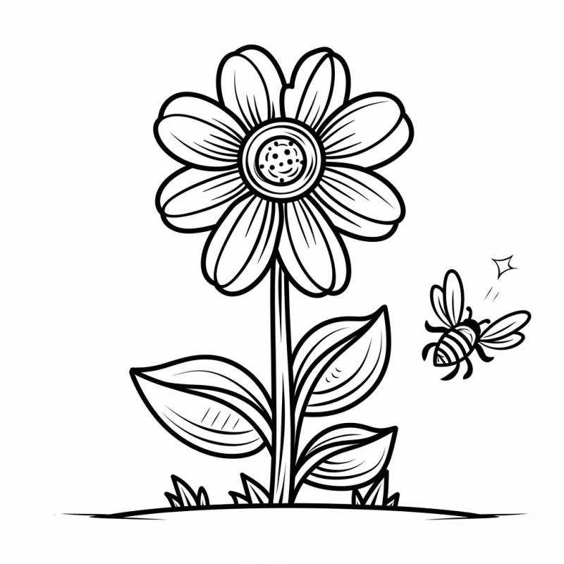 Desenho de Flores para imprimir