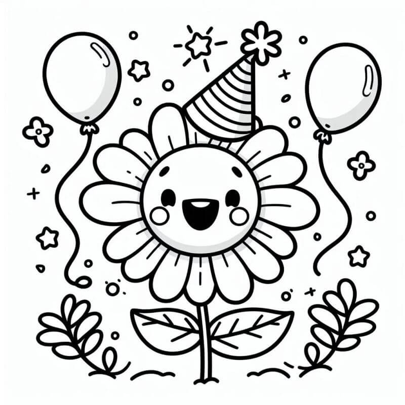 Desenho de Flores para imprimir