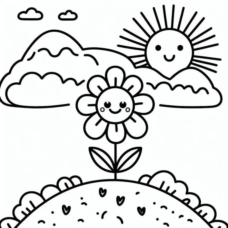 Desenho de Flores para imprimir