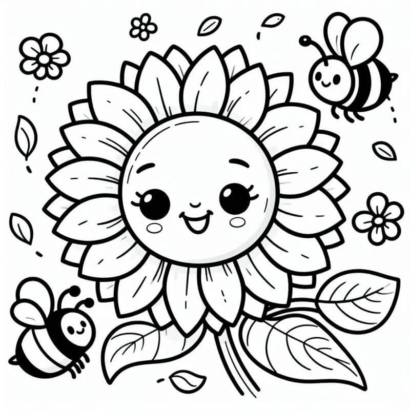 Desenho de Flores para imprimir