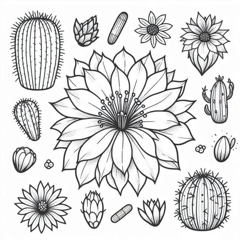 Desenho de Flores para imprimir