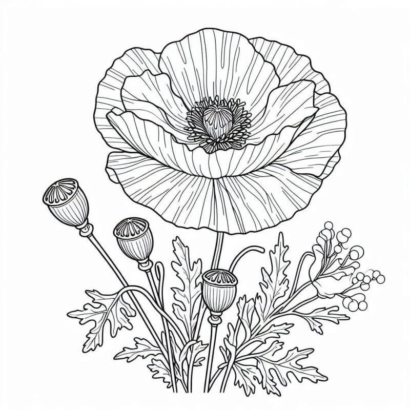 Desenho de Flores para imprimir