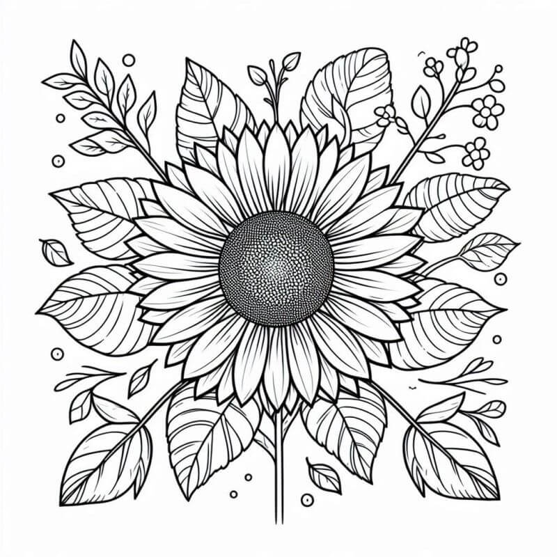 Desenho de Flores para imprimir