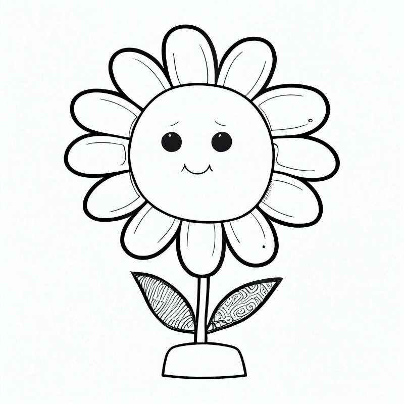 Desenho de Flores para imprimir