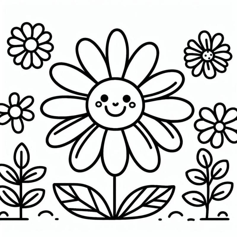 Desenho de Flores para imprimir
