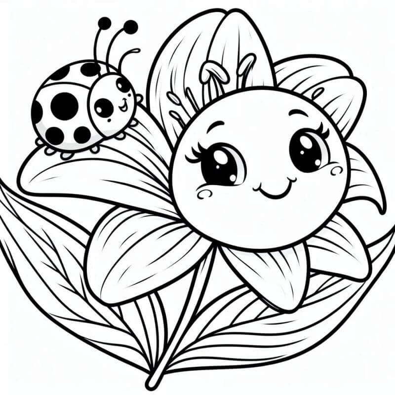 Desenho de Flores para imprimir