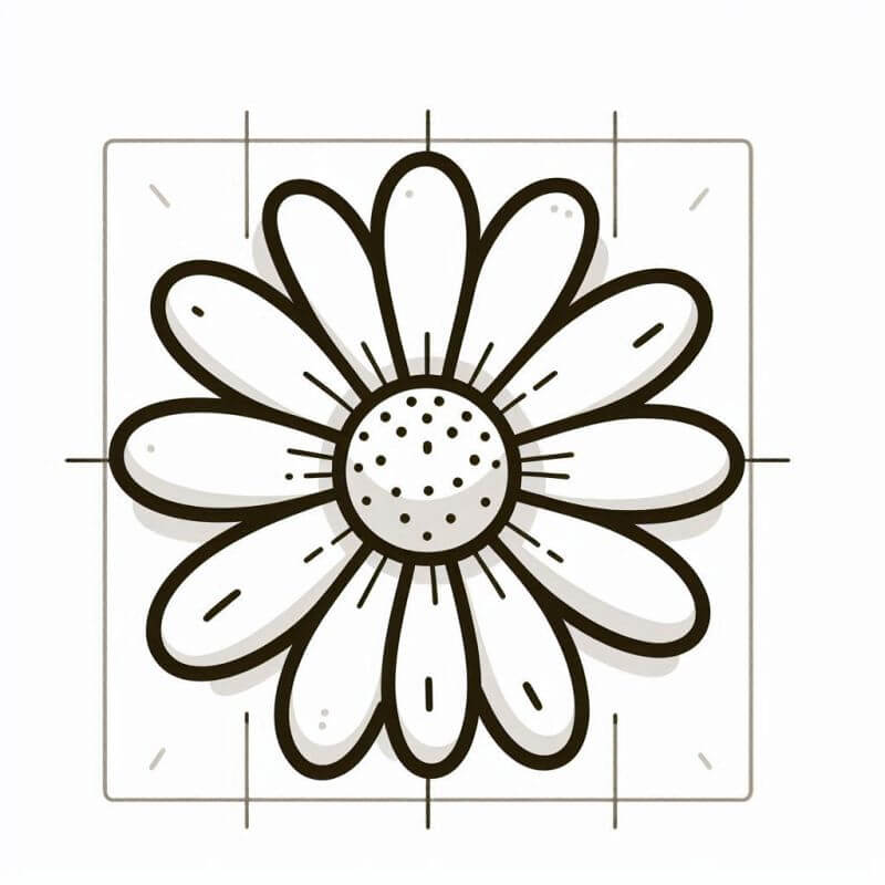 Desenho de Flores para imprimir