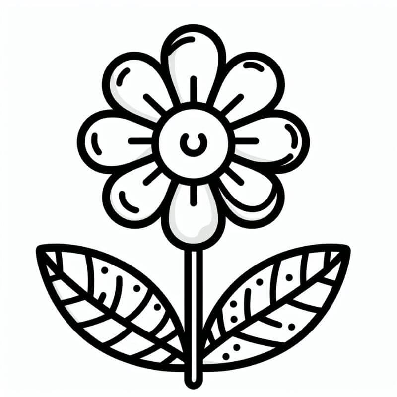 Desenho de Flores para imprimir