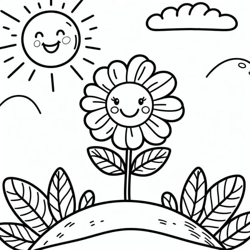 Desenho de Flores para imprimir