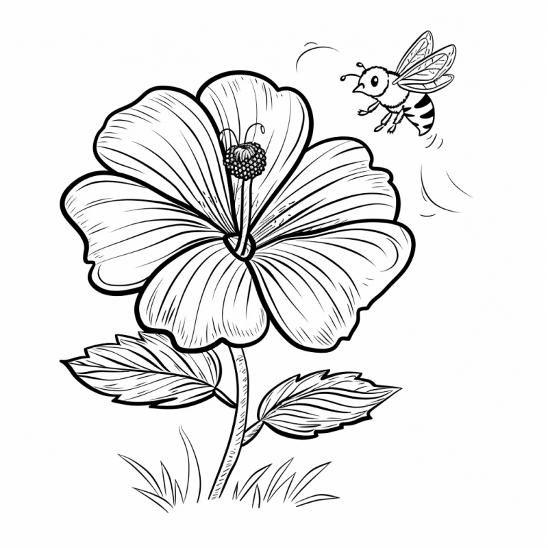 Desenho de Flores para imprimir