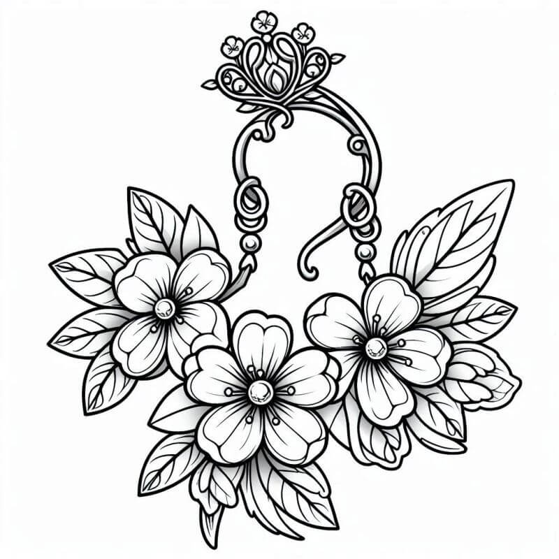 Desenho de Flores para imprimir