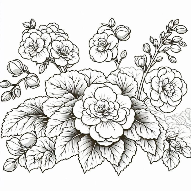 Desenho de Flores para imprimir
