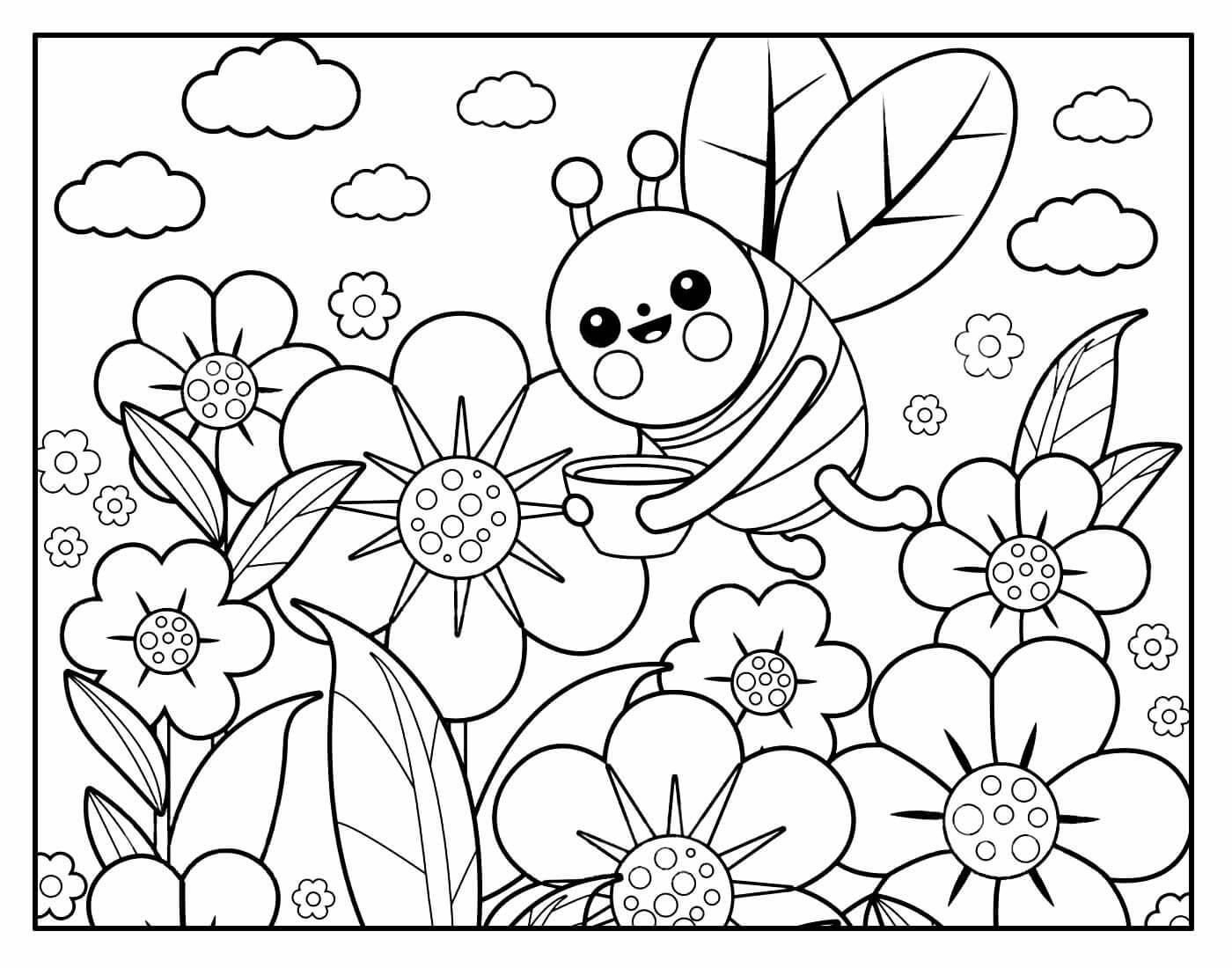Desenho de Flores para imprimir