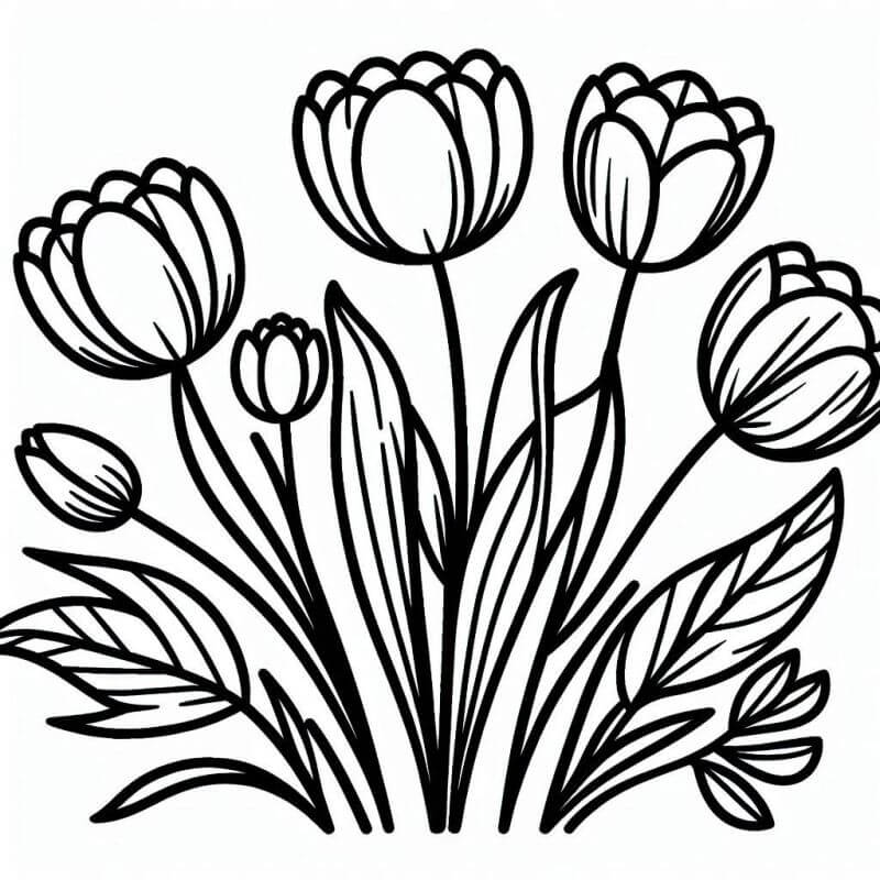 Desenho de Flores para imprimir
