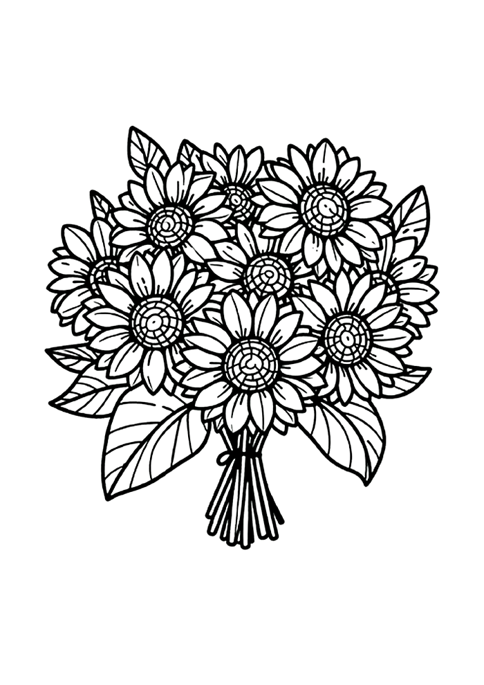 Desenho de Flores para imprimir