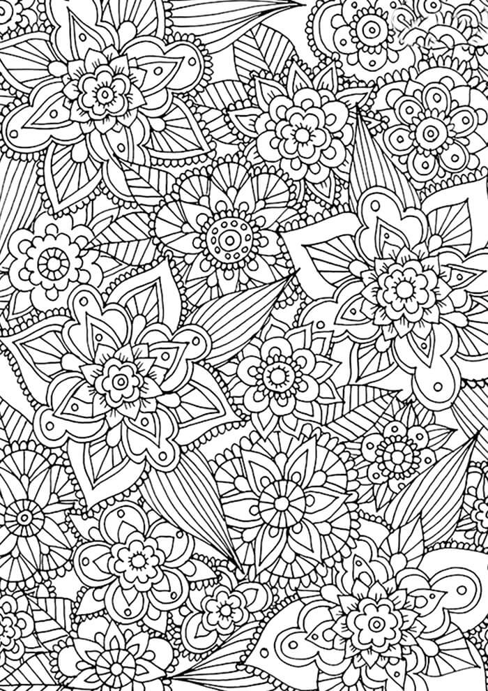 Desenho de Flores para imprimir