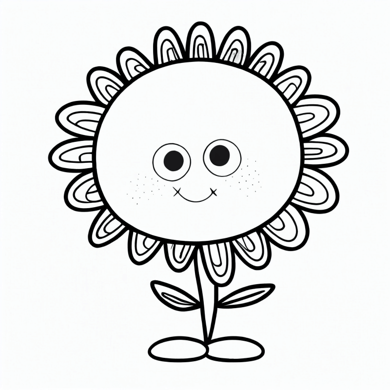 Desenho de Flores para imprimir