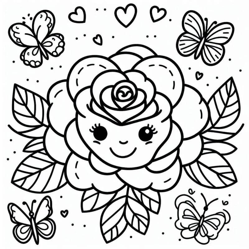 Desenho de Flores para imprimir