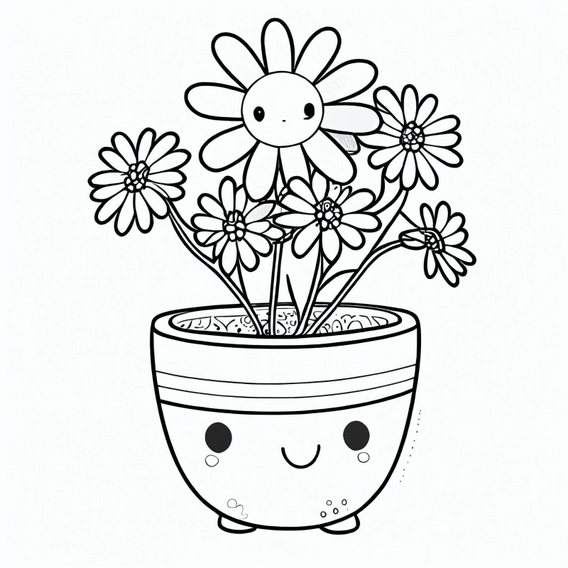 Desenho de Flores para imprimir