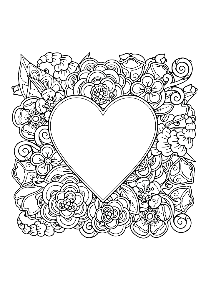 Desenho de Flores para imprimir