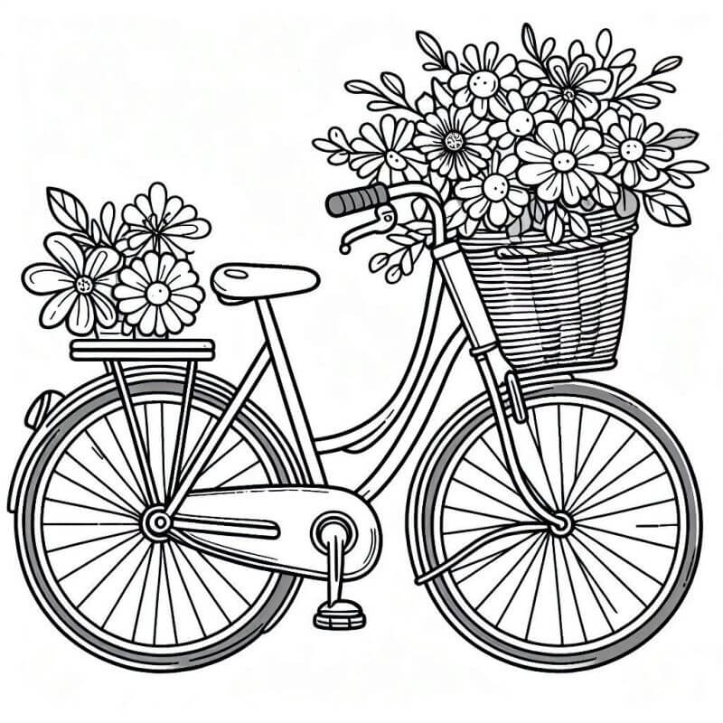 Desenho de Flores para imprimir