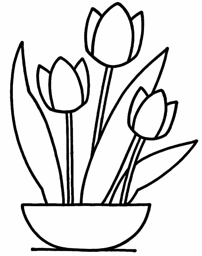 Desenho de Flores para imprimir