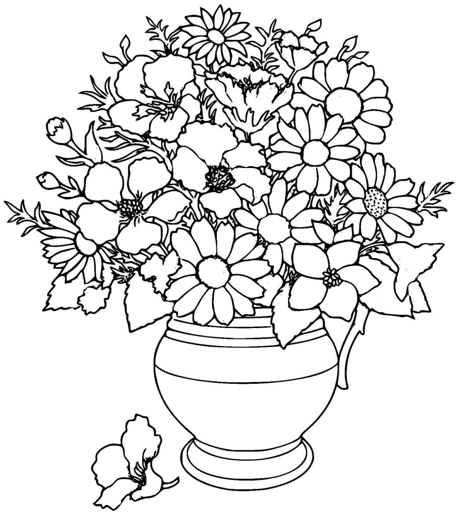 Desenho de Flores para imprimir