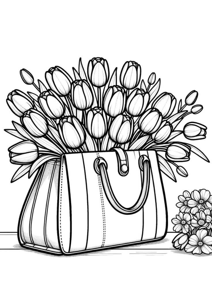 Desenho de Flores para imprimir