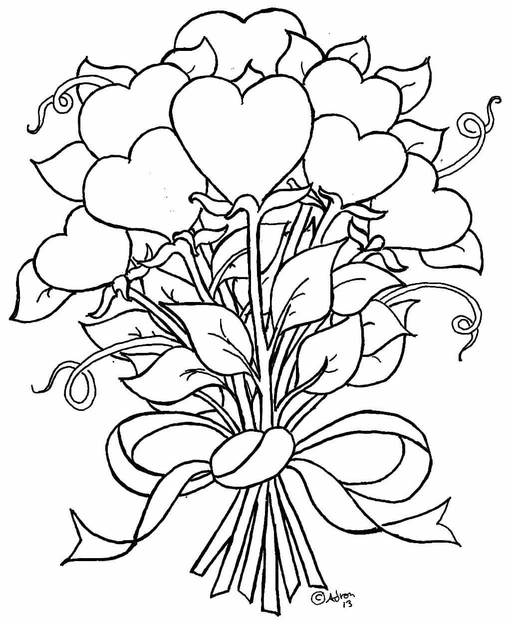 Desenho de Flores para imprimir
