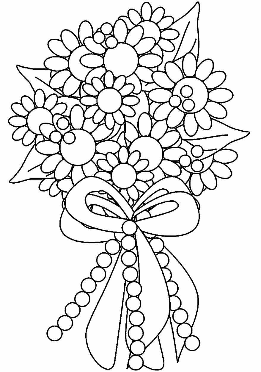 Desenho de Flores para imprimir