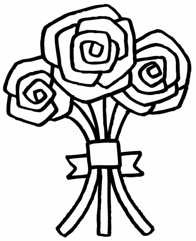 Desenho de Flores para imprimir