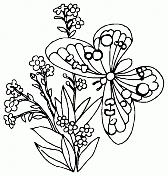 Desenho de Flores para imprimir