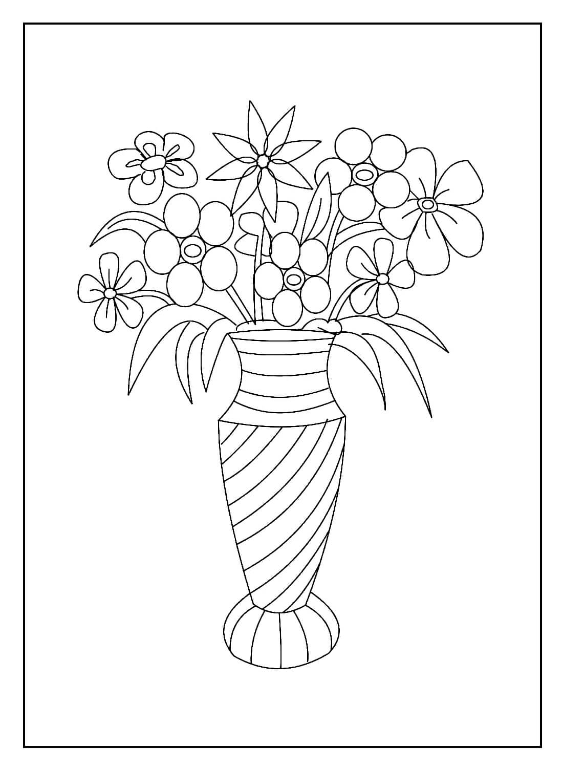 Desenho de Flores para imprimir