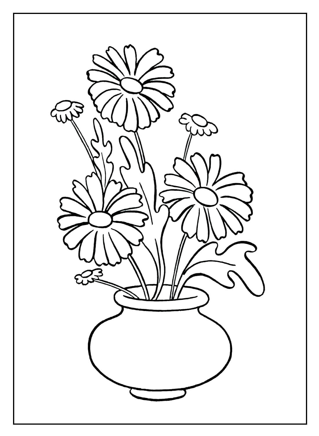 Desenho de Flores para imprimir