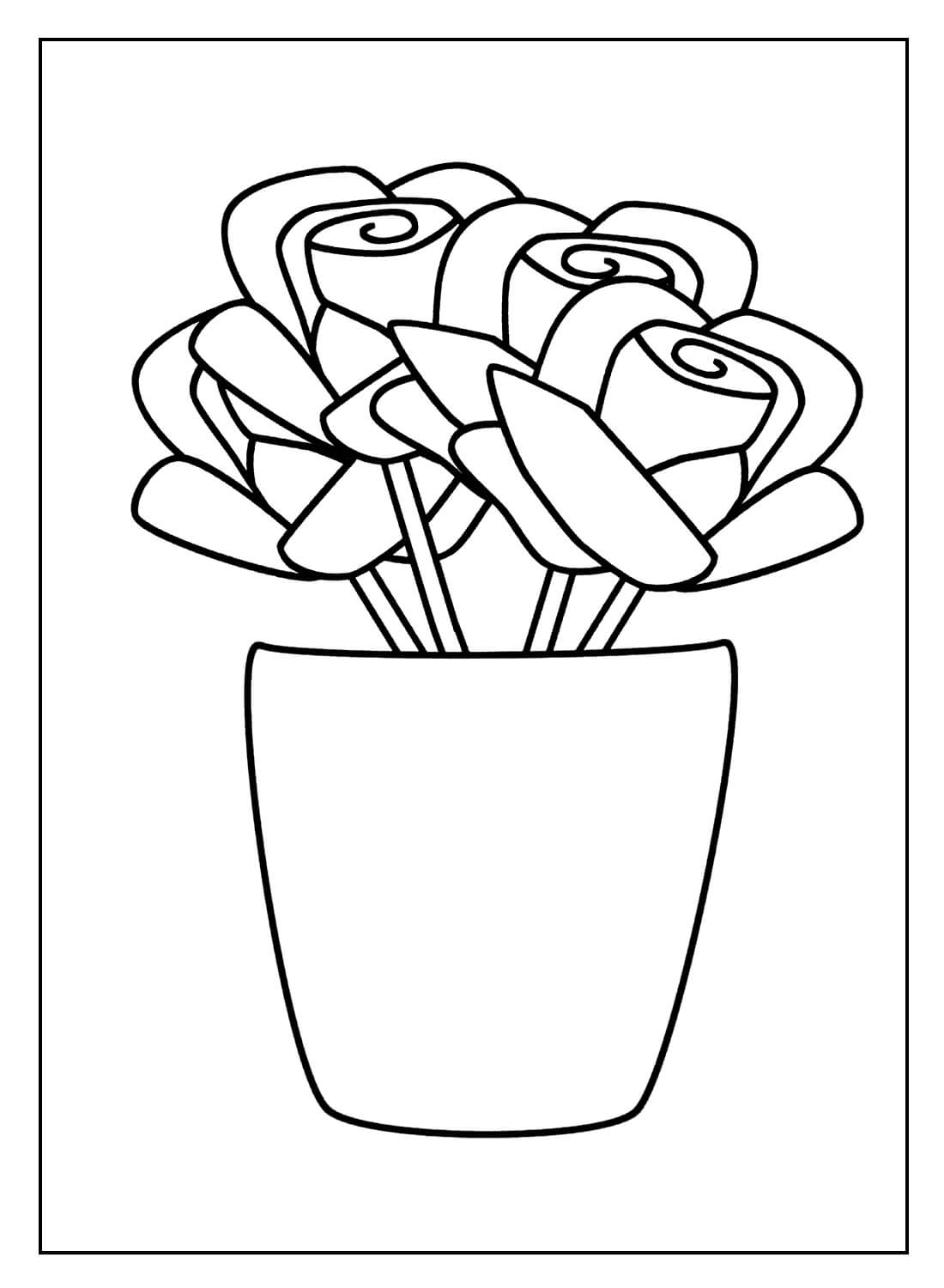 Desenho de Flores para imprimir